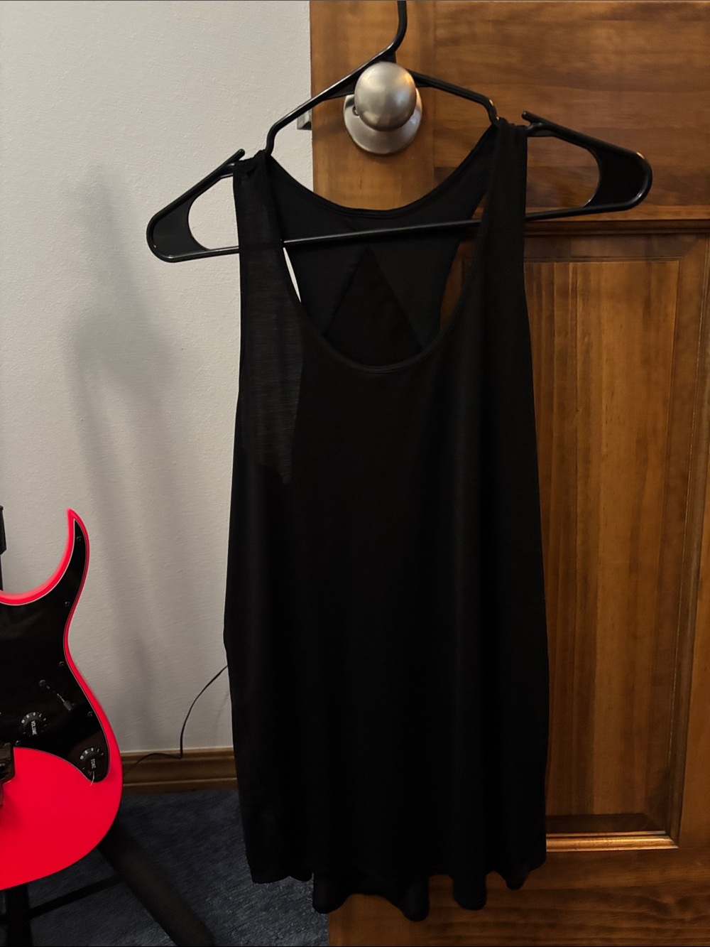 lululemon athletica Black Athletic Tank with Gummy Logo